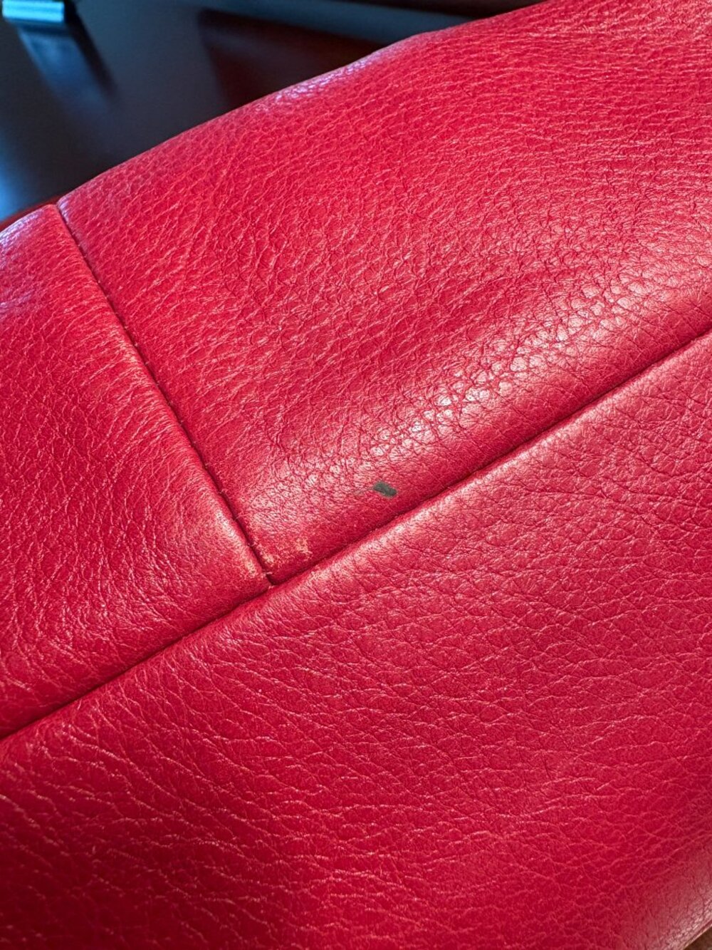 Pristine Coach Cherry Red Leather Shoulder Bag - Picture 9 of 10